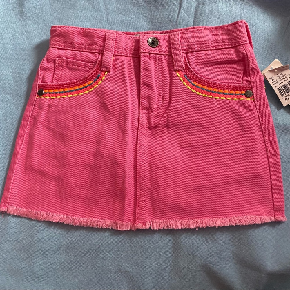 IZ Amy Byer Pink Denim Kids Skirt